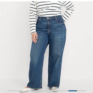 NWT Old Navy Extra High-waisted Ski-Hi Wide-Leg Jeans